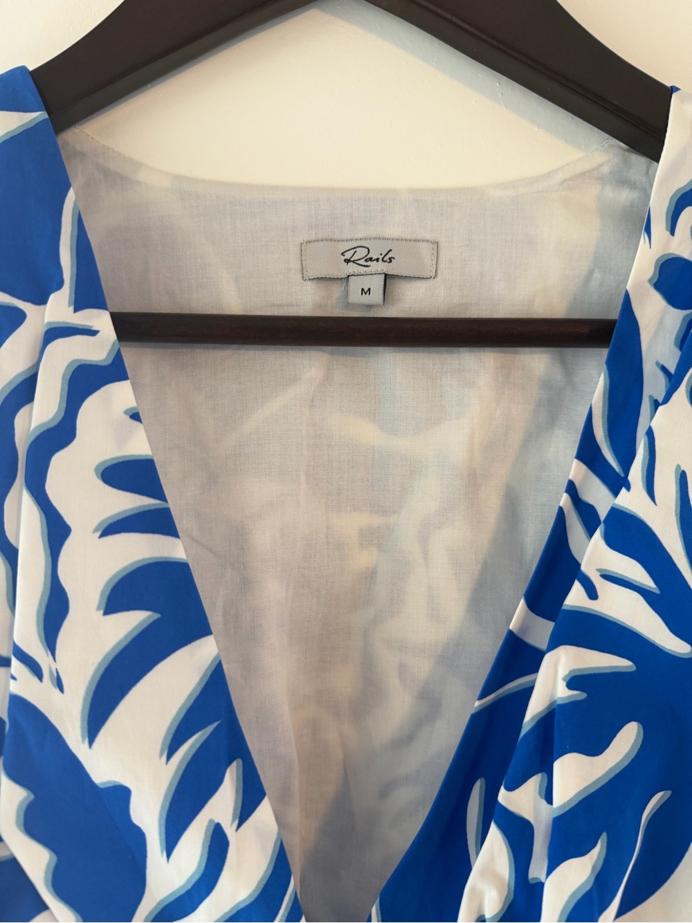 Rails Roxanne Blue and White Floral Midi Dress - Picture 4 of 15